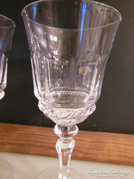 Glass - crystal - 2 pieces !!! - 16.5 X 7.5 cm - 2 dl - German - flawless