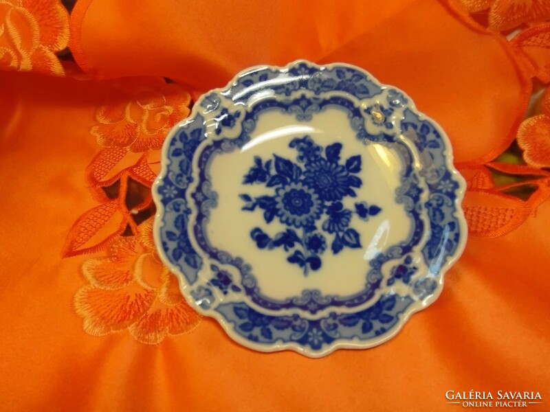 Wallendorf Echt Kobalt porcelán gyűrűs tányér