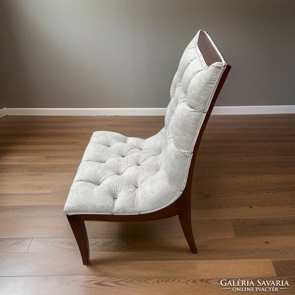 Chesterfield-style armchair