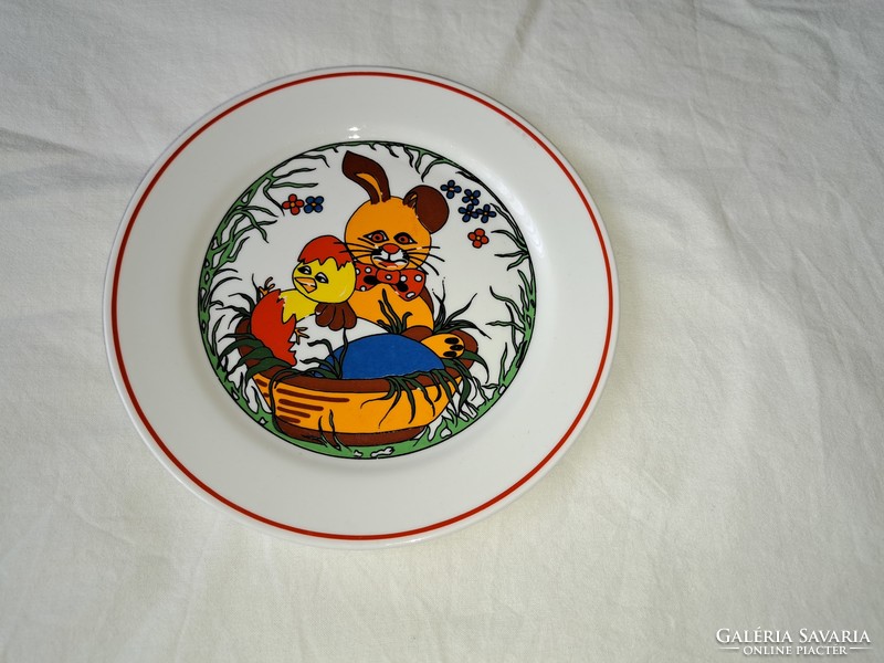 Easter story plate - Zsolnay porcelain 19 cm