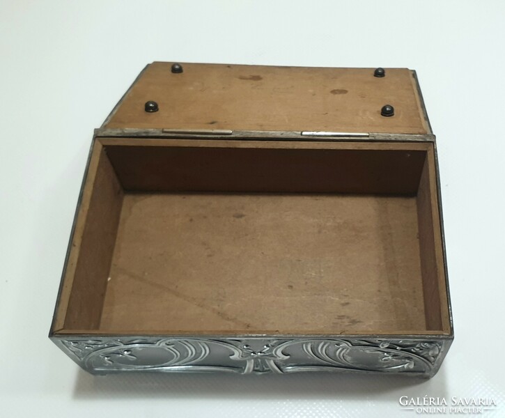 Art Nouveau moritz hacker large card box, cigar box, jewelry box