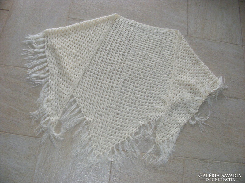 Crocheted poncho, scarf, shawl