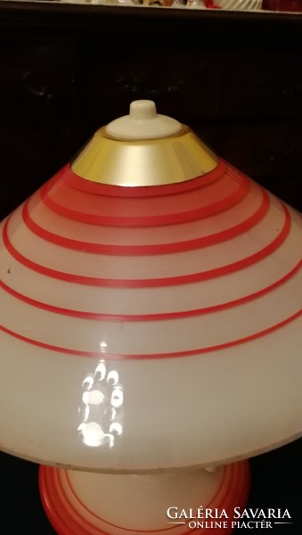 Meissen art deco glass lamp