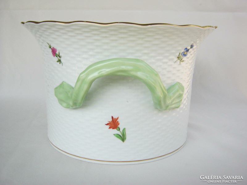 Retro ... Herendi porcelán kaspó nagyobb méret 26x16 cm