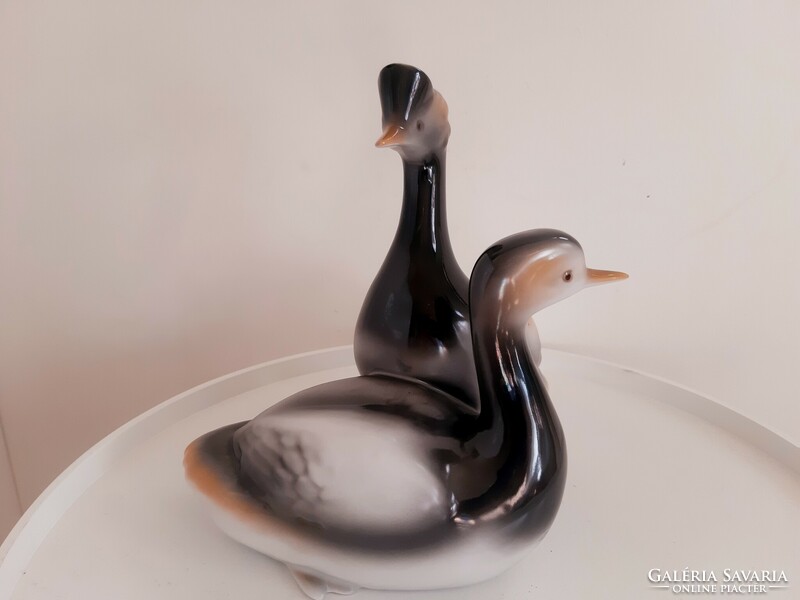 Rare large Ravenclaw bird porcelain figure