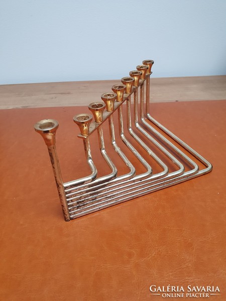 Art deco menorah - Hanukkah candle holder