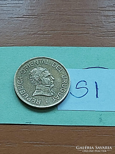 Uruguay 1 pesos 2005 aluminum bronze si