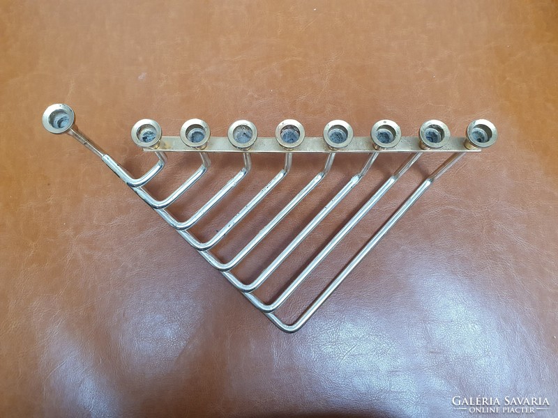 Art deco menorah - Hanukkah candle holder