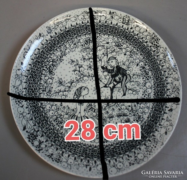 Eredeti Rosenthal Björn Wiinblad design porcelán fali tányér tál 