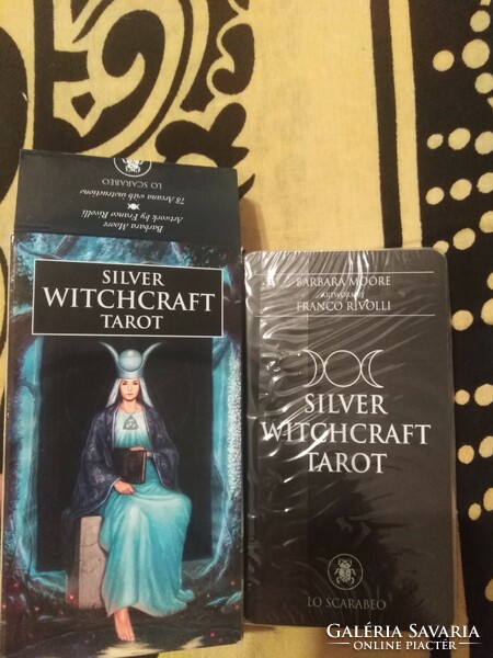 Silver witchcraft tarot card