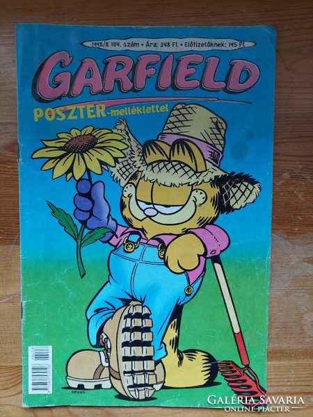 Jim davis: garfield comics 1998/8 104 in good condition (even with free shipping)