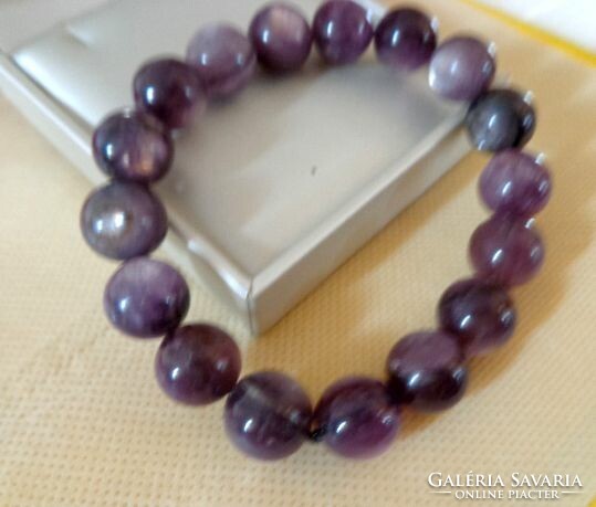 Lepidolite premium bracelet 12 mm rare