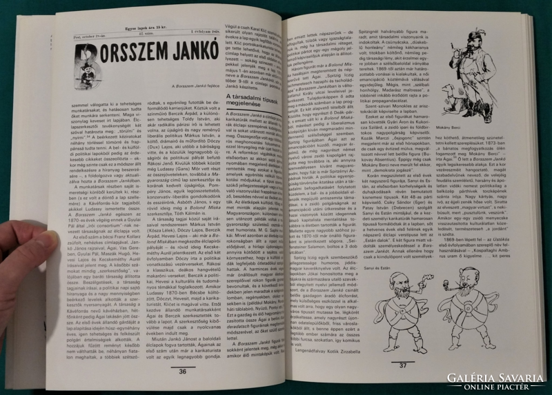 Buzinkay géza: Jankó Pepperszem and his companions - ore plates and caricatures of the 19th century. In the second half of the century
