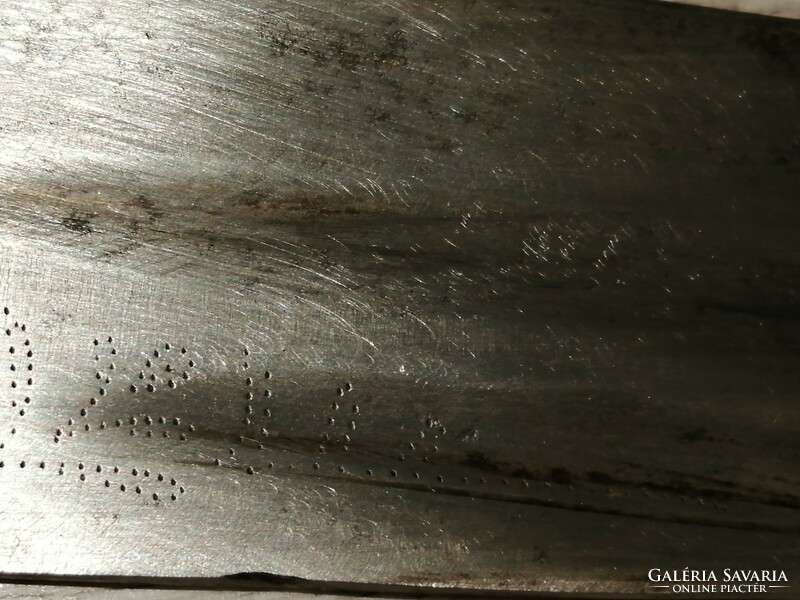 Antique, large sword, approx. 1850-1900? In a leather case, from a collector's legacy.