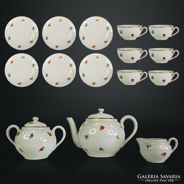 Zsolnay tea set for 6 people