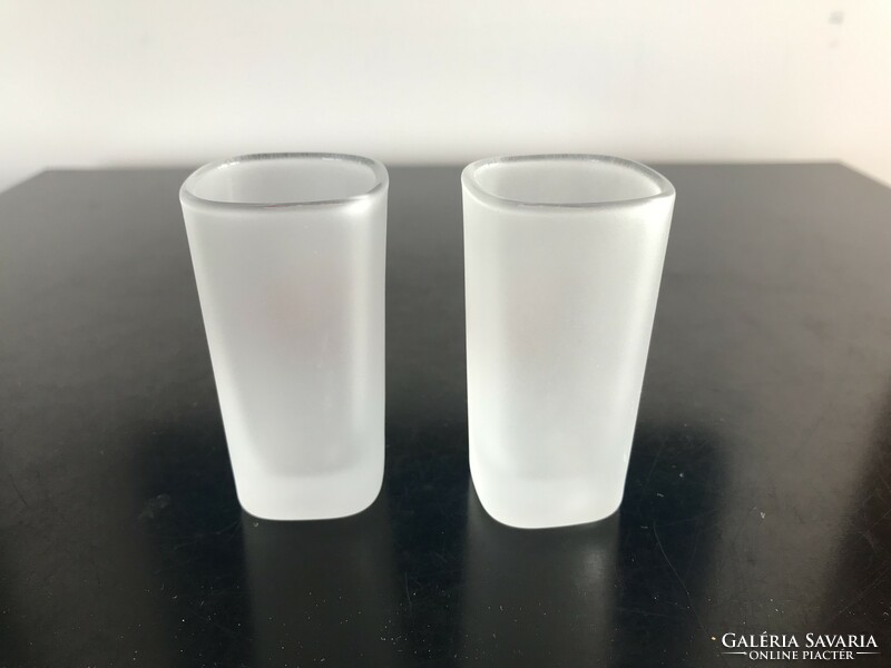 2 Polish vodka glass cups with Polska inscription (79/2)