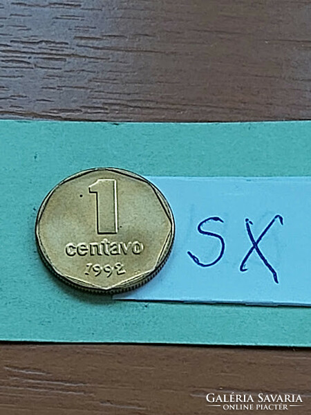 Argentina 1 centavo 1992 aluminum bronze, sx