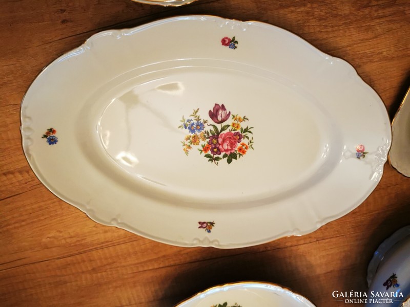 Csodálatosan szép 6 személyes Roschütz német porcelán étkészlet