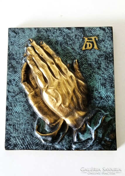 Bronze sculpture, based on a drawing by Albrecht Dürer: Praying Hands