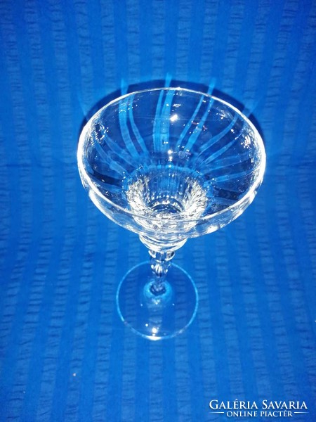 Glass candle holder 18.5 cm high (a5)