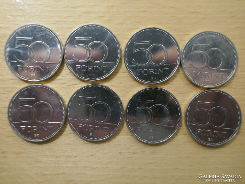 50 HUF commemorative coins /8 pieces/