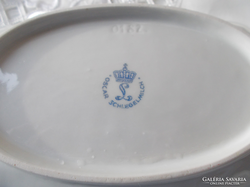 Old oscar schlegelmilch porcelain serving bowl 25 cm