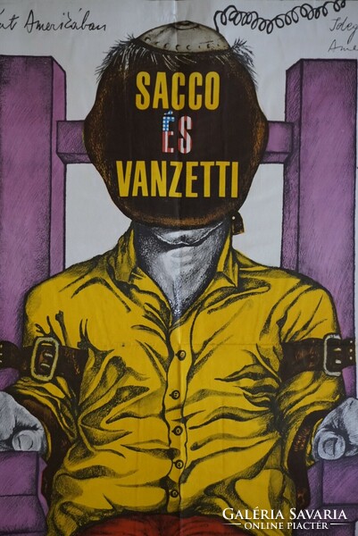Sacco és Vanvezzi plakát/filmplakát Révész-Wigner