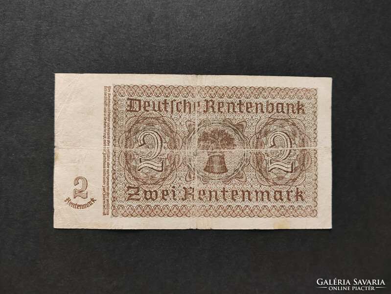 Németország 2 Rentenmark / Márka 1937, F+