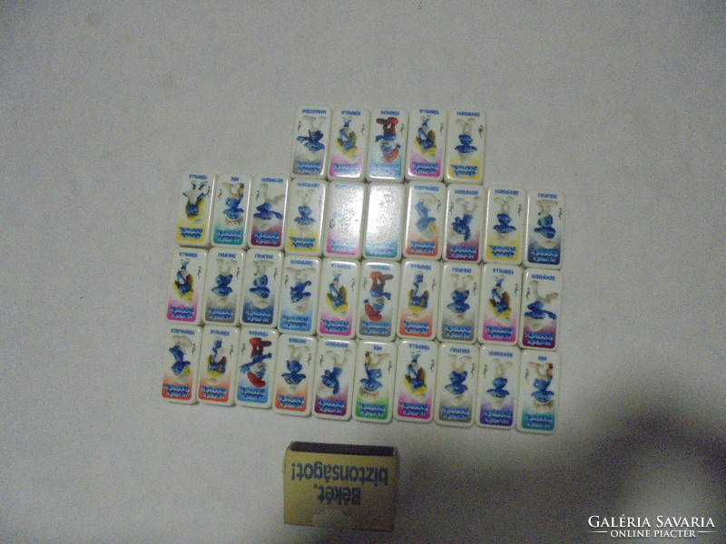 Hupikék Törpikék dominó - 35 darab együtt