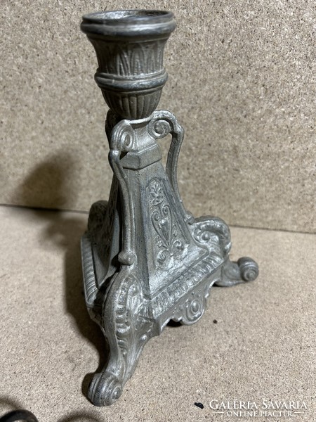Candle holder, made of metal, height 18 x 14 cm, excellent for living room.