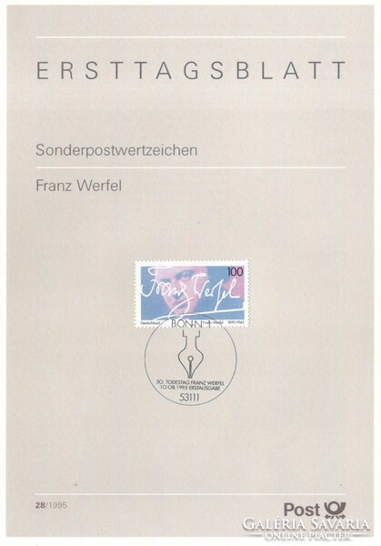ETB 0098 Bundes 1813 ETB 28-1995     1,10 Euró