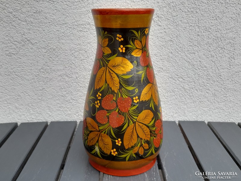 Beautiful hand painted Russian ceramic vase