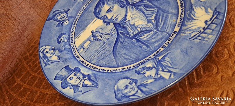 English porcelain decorative plate, burn commemorative plate (l4549)