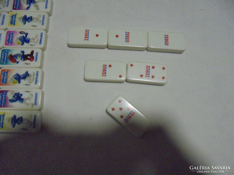 Hupikék Törpikék dominó - 35 darab együtt