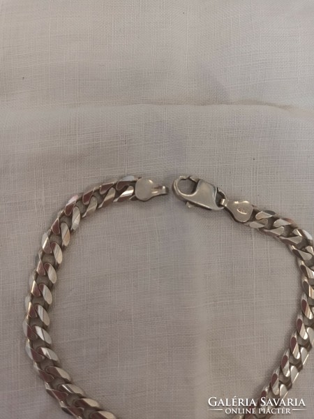 Old handmade silver eyelet bracelet for sale!