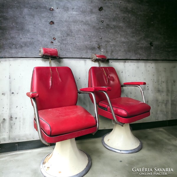 Retro, loft, industrial design barber chair