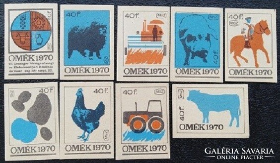 Gy52 / 1970 ohmic match tag, complete series of 9 pcs