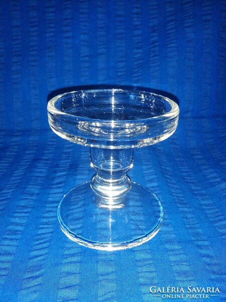 Glass candle holder 9 cm high (a11)