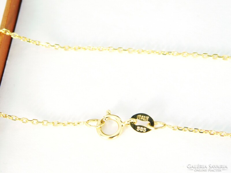 14 K gold necklace 42.5 Cm long, 2.20 Gr