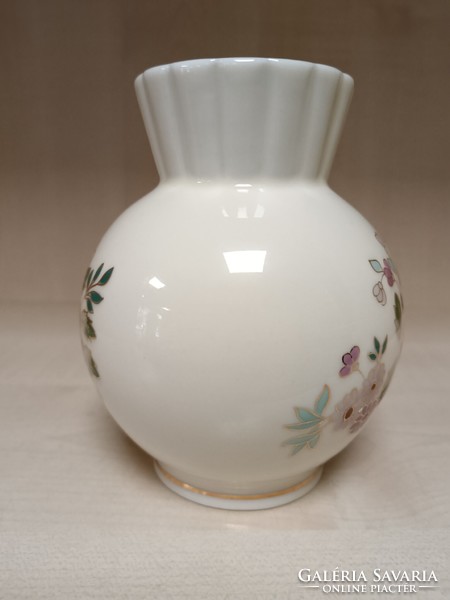 Zsolnay collared spherical vase