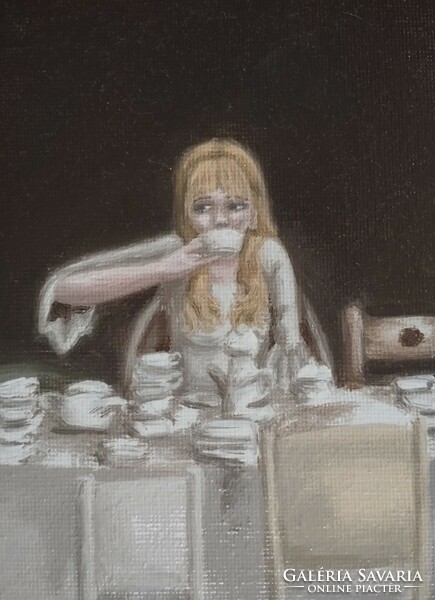Alice in Nowhere - oil painting
