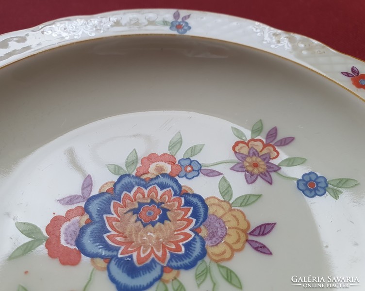 Schumann Bavaria német porcelán kínáló tányér tálka virág mintával