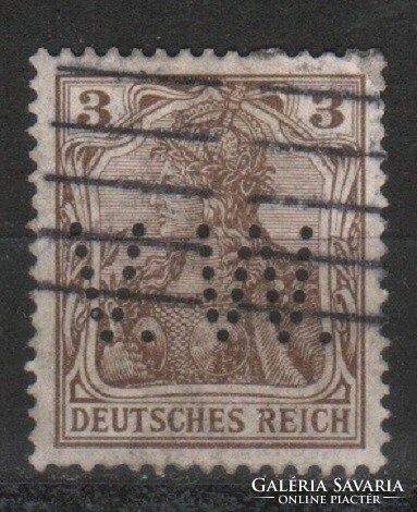 Company punched 0578 deutsches reich mi. 84 I €2.00