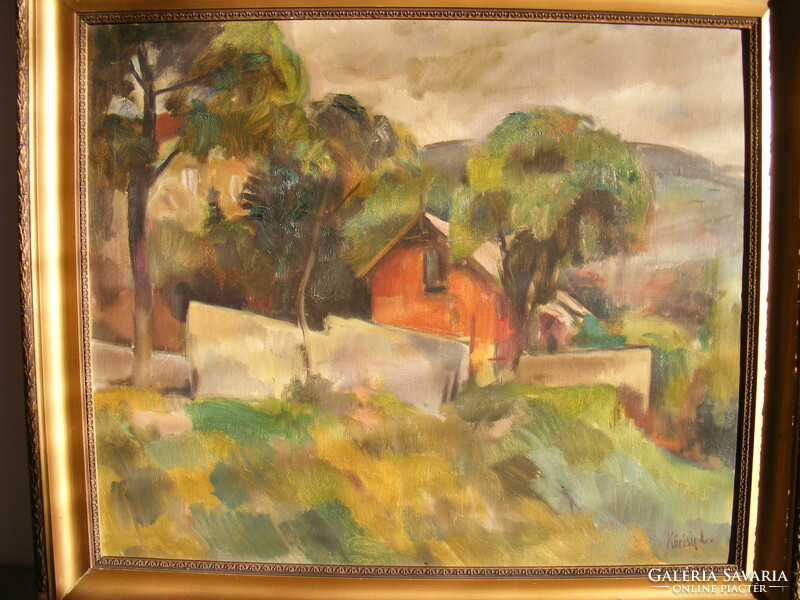 Lajos Kőrösy: red house