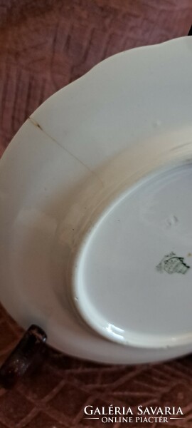 Régi Zsolnay madaras porcelán desszertes tányér 3 (L4556)