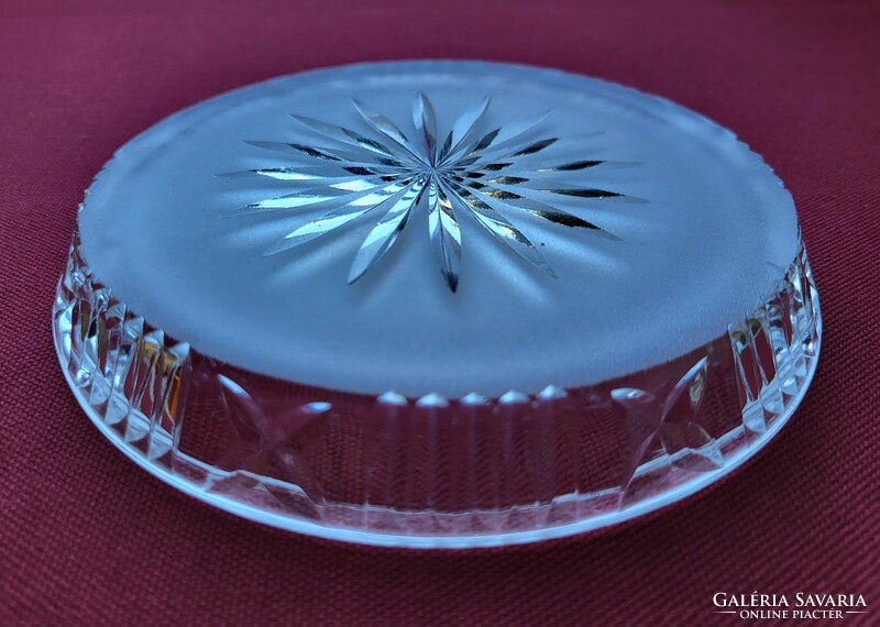 Polished glass crystal bowl bowl plate compote pickle cake offering