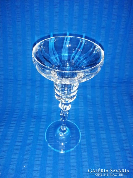 Glass candle holder 18.5 cm high (a5)