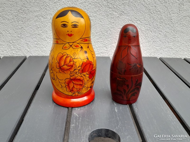 Original Russian matryoshka dolls 8 pieces with original Russian label 1982.