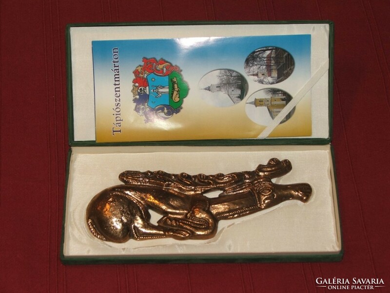 Scythian golden deer bronze replica - Tapiószentmárton - in a box