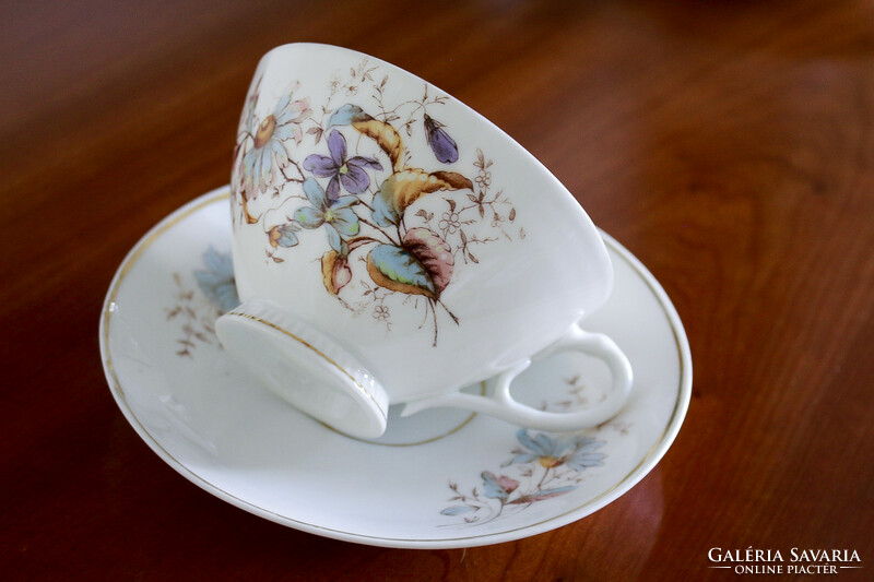 Fischer & mieg, hand-contoured, 2.5 dl teacups from the late 1800s, flawless.